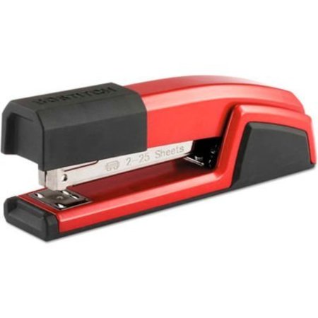 BOSTITCH Stanley Bostitch® Antimicrobial Full Strip Metal Stapler, 25-Sheet Capacity, Red B777RED